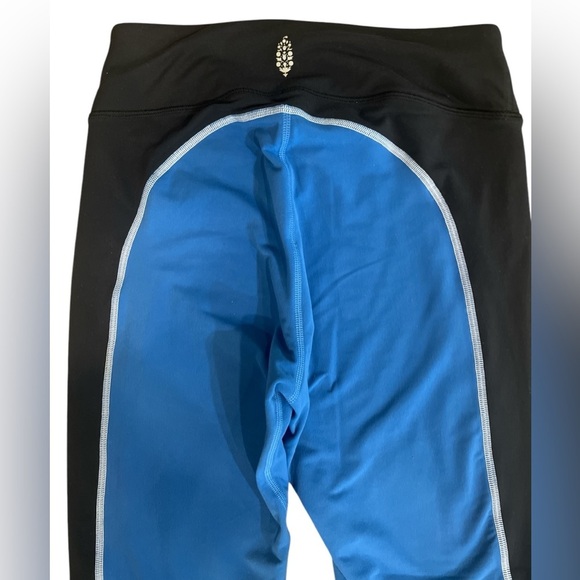 Free People Movement Dawn to Dusk Layering Leggings Blue Color block New Small - Picture 8 of 11
